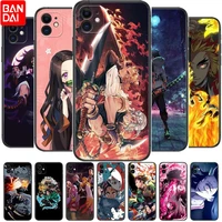 anime demon slayer phone cases for iphone 13 pro max case 12 11 pro max 8 plus 7plus 6s xr x xs 6 mini se mobile cell