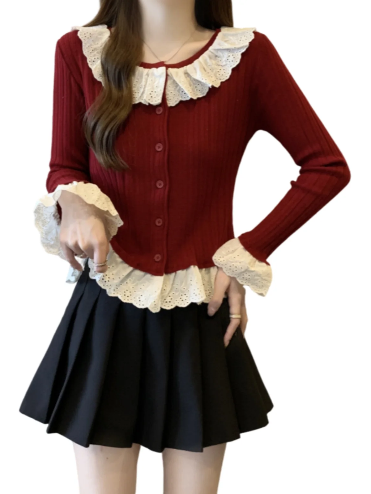 Популярная в этом году красивая вязаная женская рубашка ранней осени новый