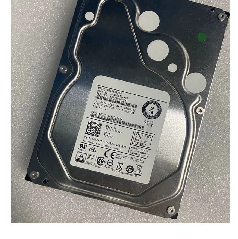 

100%New In box 3 year warranty MG03SCA200 2TB SAS 3.5 7.2K Need more angles photos, please contact me