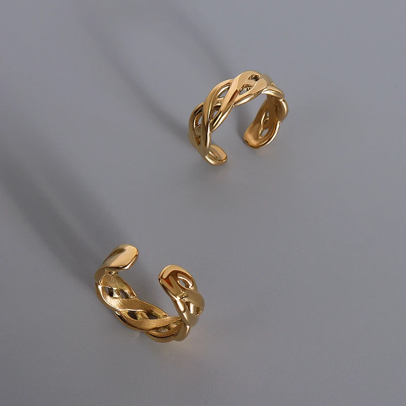 

China Made A Wrong Acquaintance With Women'S Stainless Steel Ring, Color Retaining Opening Adjustable Ring, Fashion Jewelry