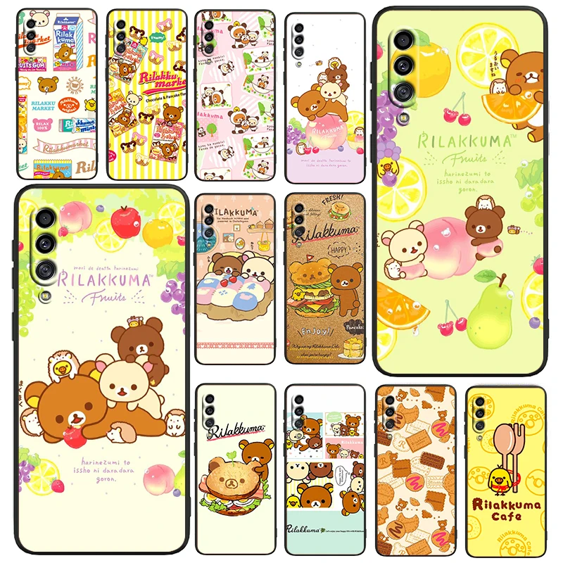 

Love Cute Rilakkuma For Samsung Galaxy A90 A80 A70 S A60 A50S A30 S A40 S A2 A20E A20 S A10S A10 E Black Phone Case