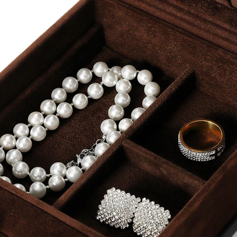 Solid Wood Jewelry Box Jewelry Storage Box Necklace Ring Earring Bracelet Gift Set Large Capacity