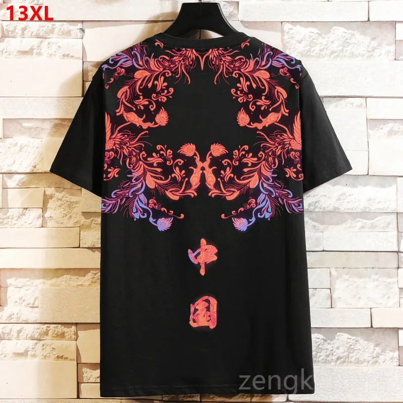 

Oversized extra large size plus size brother fat guy casual tops short sleeve body T-shirt men's summer 10XL 13XL 12XL 11XL