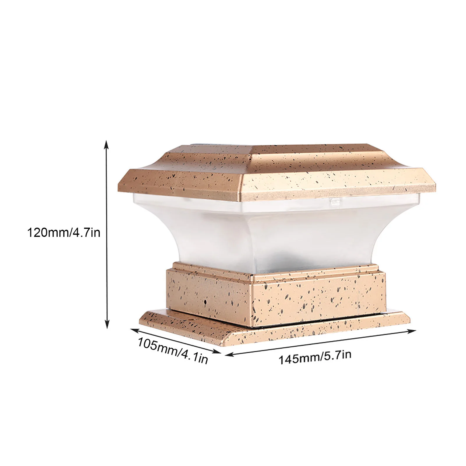 Столб загородки солнечной энергии освещает Водонепроницаемый Открытый Садовый