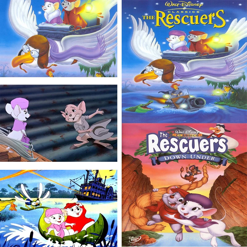 

Алмазная 5D картина Disney, Мультяшные спасатели, полная круглая мозаика из страз, «сделай сам», алмазная вышивка, украшение для дома, подарок