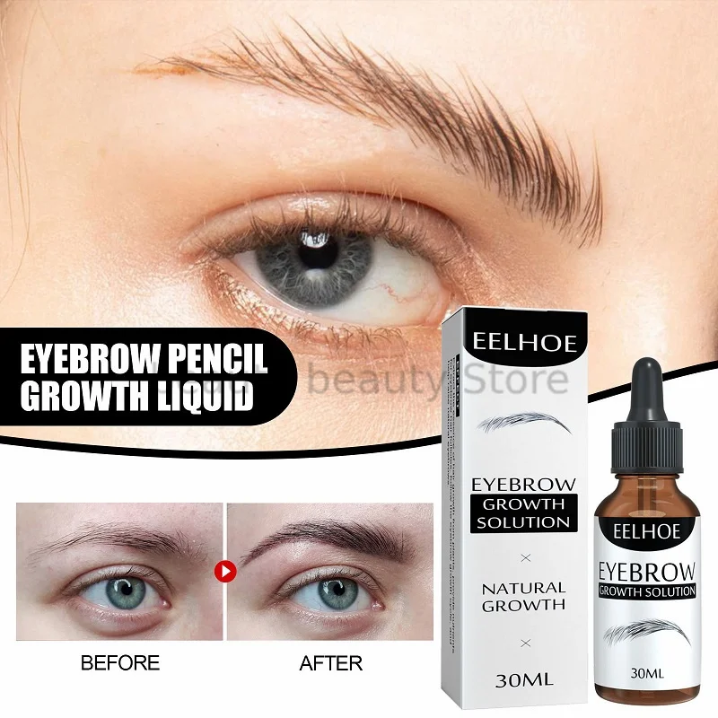 

Eyelash Eyebrow Growth Serum Fast Grow Eyelash Eyebrows Essential Oil Anti Hair Loss Damaged Eyebrow Growing Thick Care 30ML