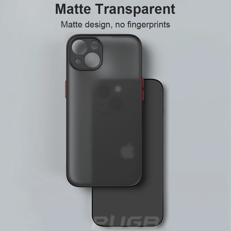 luxury matte transparent silicone shockproof armor case for iphone 13 12 11 pro max mini xr x xs 6s 7 8 plus se 2020 phone cover free global shipping