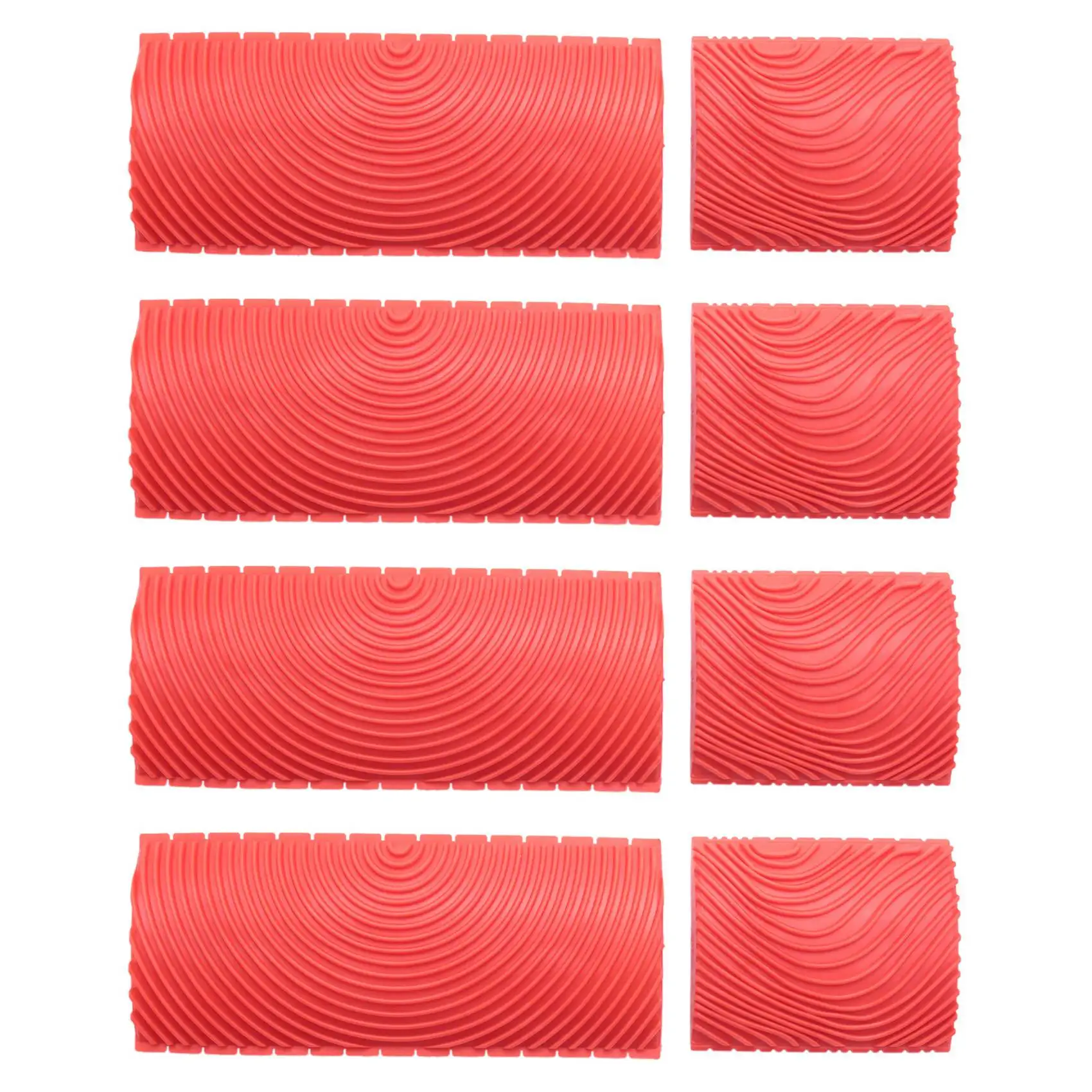 Фото CYCLI-8Pcs Набор резиновых инструментов для создания текстуры дерева и эффектов патинирования для рисования и декорирования стен своими руками №2