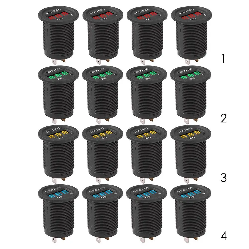 

5-35V Digital Display Voltage Meter Anti-Reverse Connection Voltmeter Detector Usage Measurement Display Voltage Accuracy