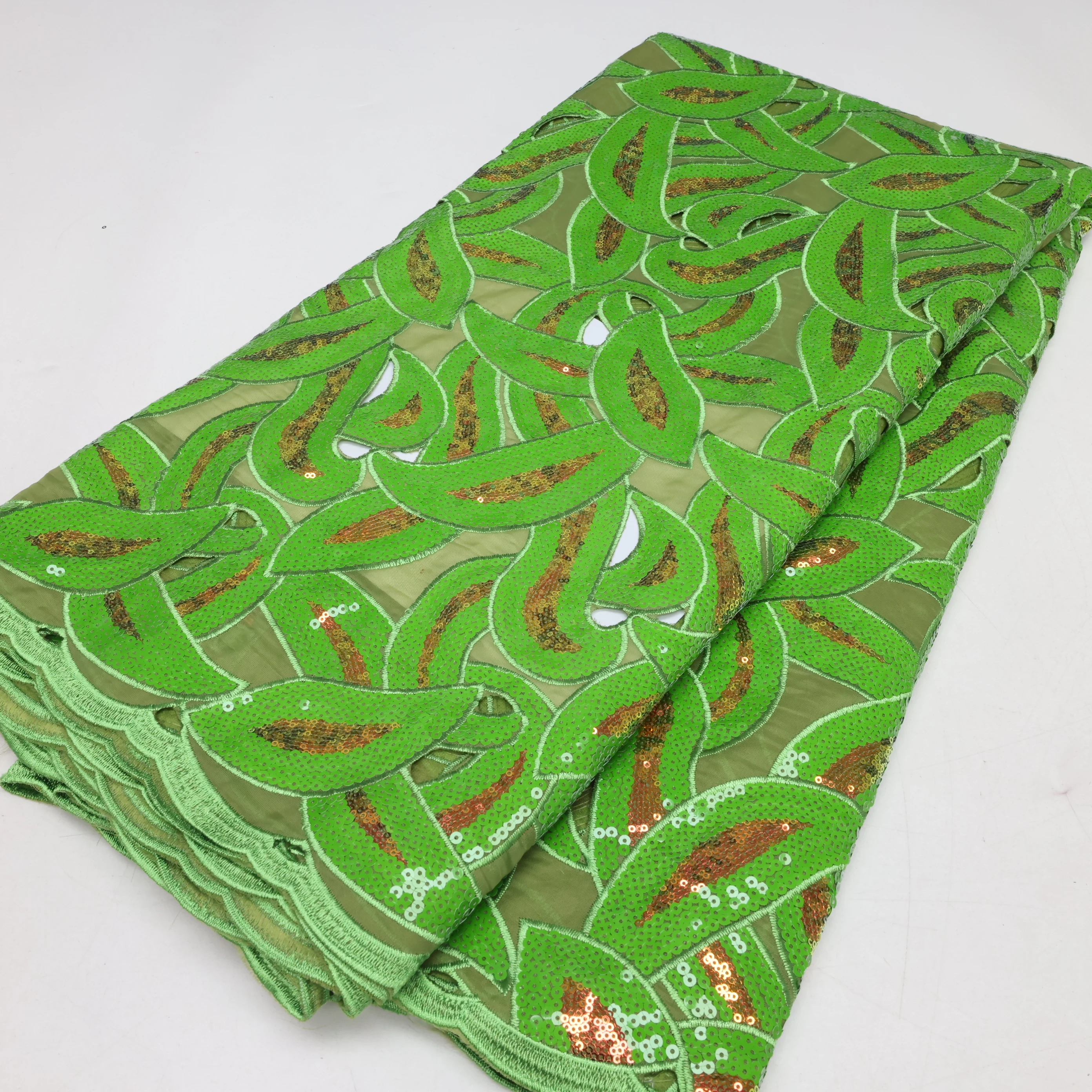 

Новая африканская сетчатая кружевная ткань, Высококачественная сетка, французское нигерийское Тюлевое Кружево Вечерние DressLY42