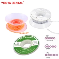 dental orthodontic elastic ultra power chain continuous long short closed dentistry ortho materials rubber bands dentist tools
