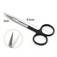 high quality black handle double eyelid surgery scissors straight bending scissors stitches removal express ophthalmic tissue e