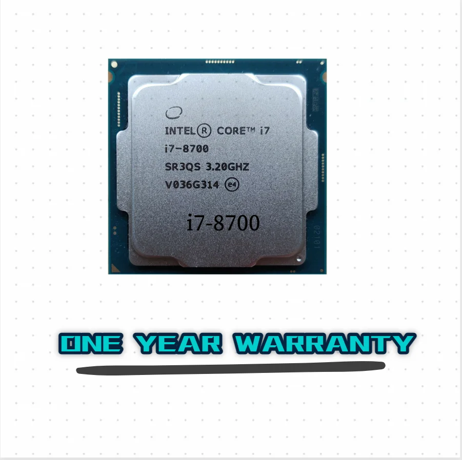 Intel Core i7-8700 i7 8700 3.2 GHz Six-Core Twelve-Thread CPU Processor 12M 65W LGA 1151