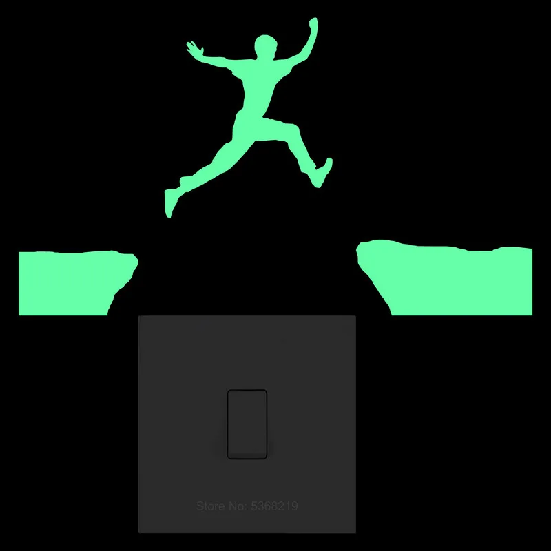 Наклейка на стену для детской спальни тренажерного зала переключателя