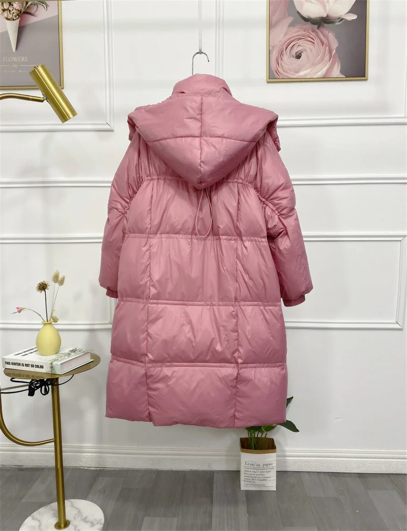 Winter Jacket Women Down Coat Female Thick 90% White Duck Down Jacket Womens Long Coats Warm Hooded Clothes
