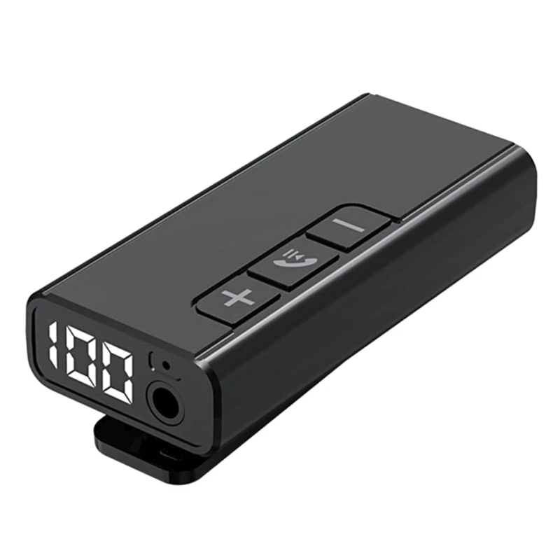 

GR13 Wireless Bluetooth-compatible Car Adapter Handsfree BT5.1 Receiver with Digital LED Display Screen Support TFCard
