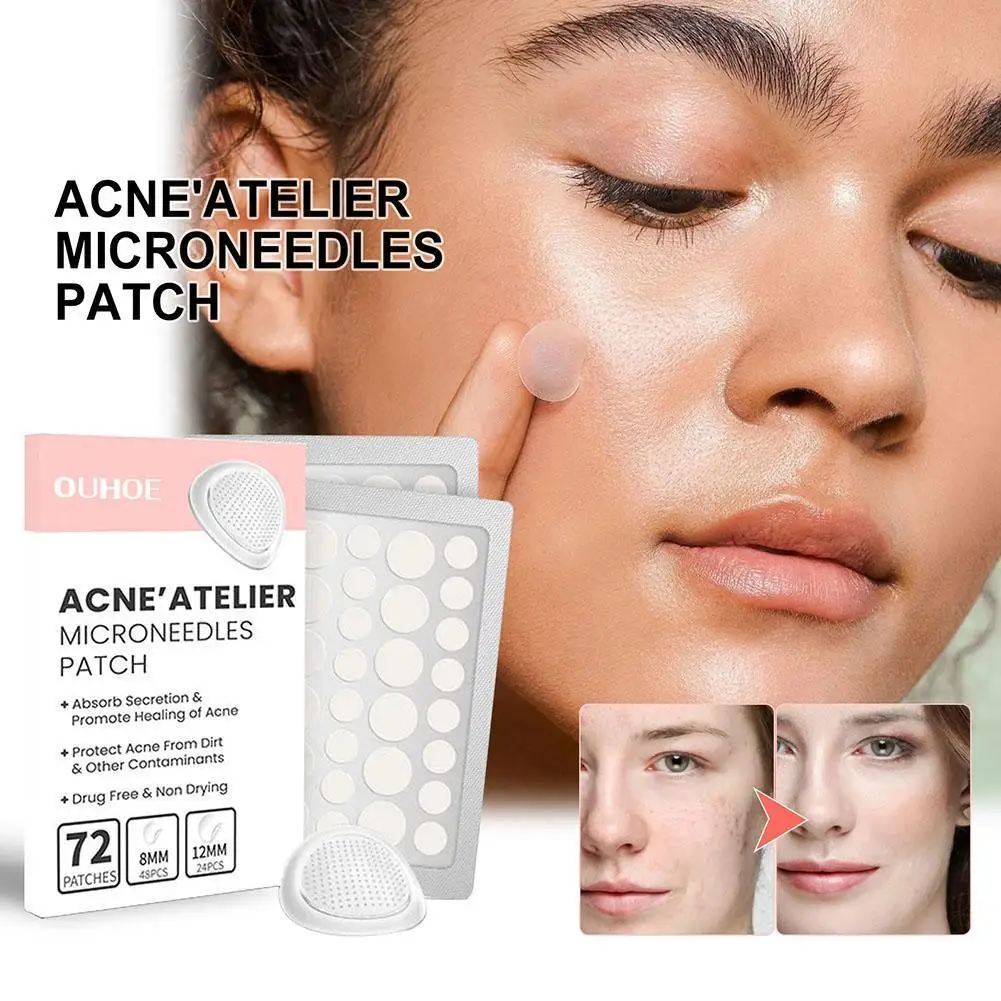 

1 Box Pro AcneAtelier Microneedles Patch Acne Pimple Patch Spot Treatment For Zits Blemishes Repair Soothing Skin Face Patc B3B4