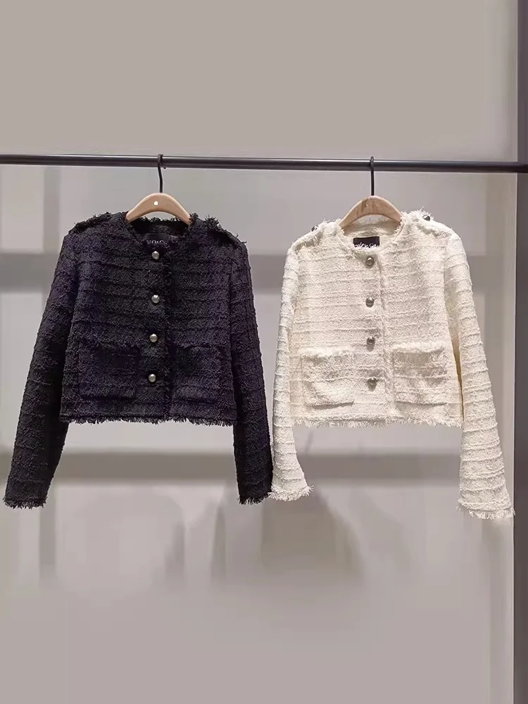 Mo отечественный агент по закупкам осень 2024 новая прямая изящная короткая верхняя