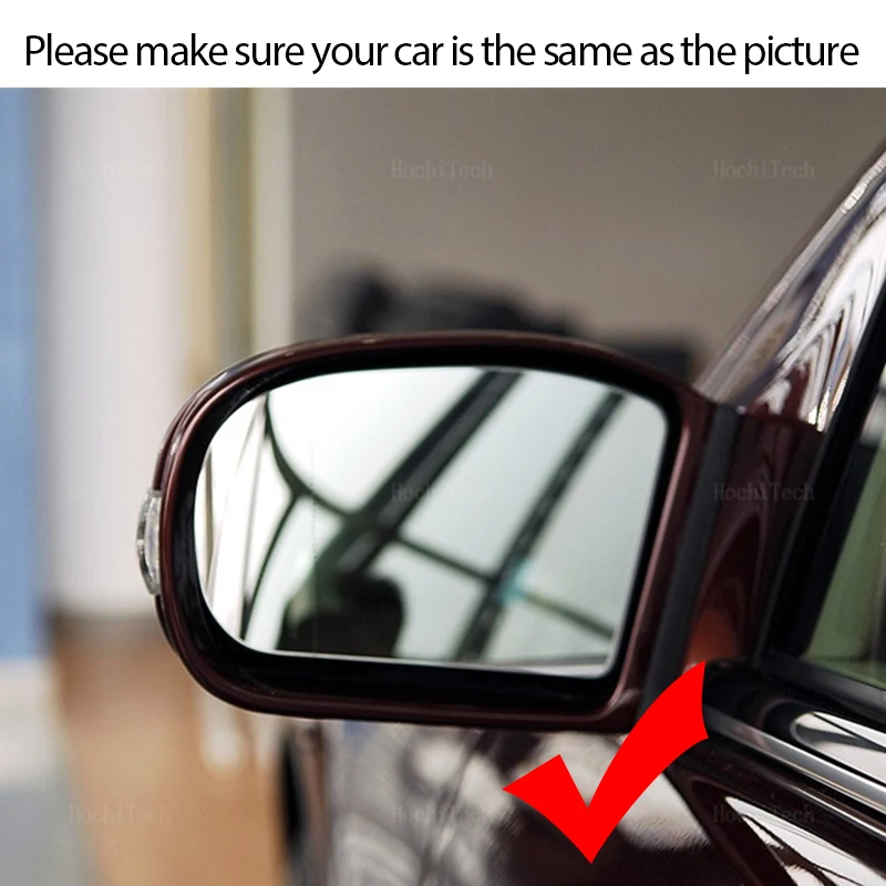 Левое и правое боковое зеркало с подогревом стеклянное широкоугольное заднего