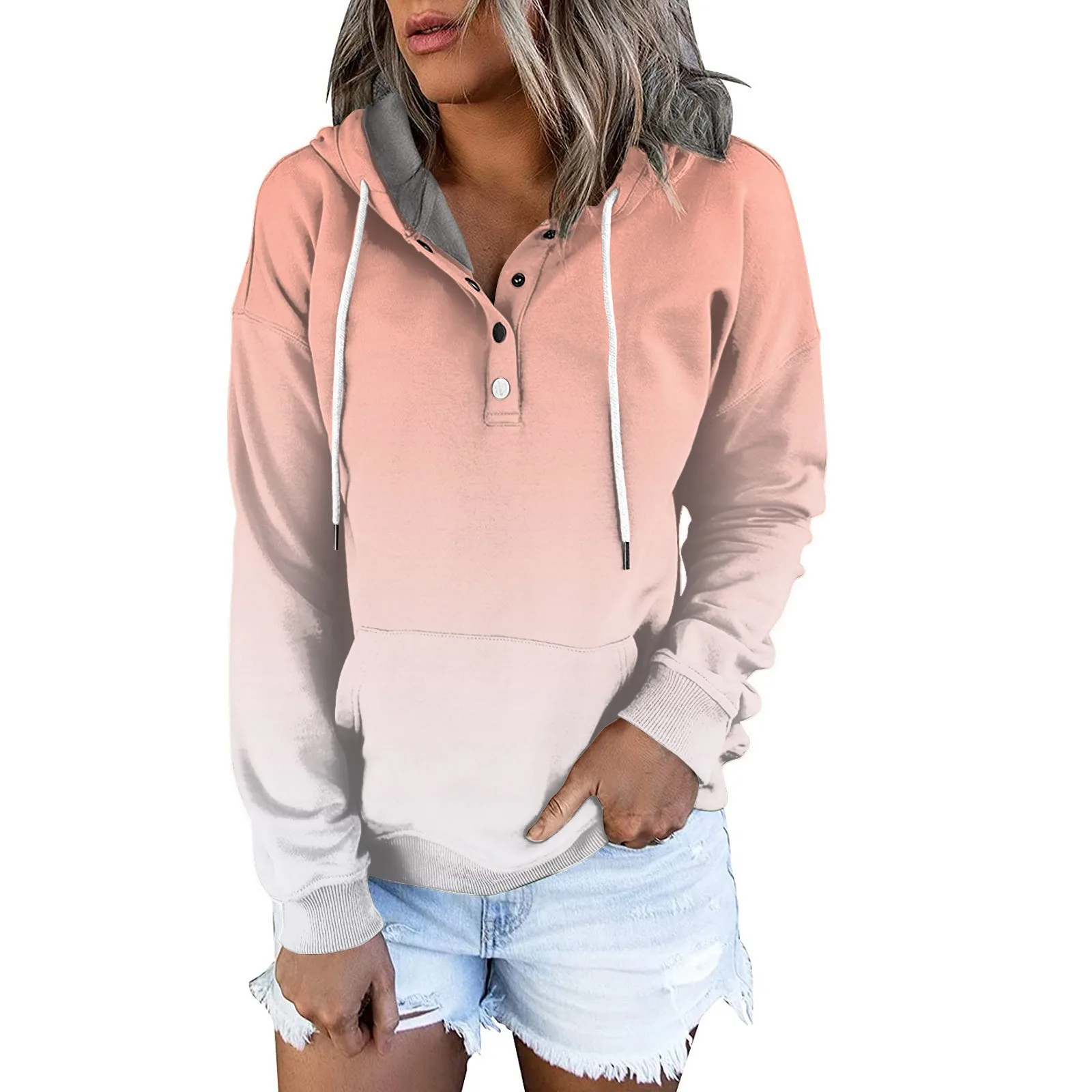 Женский Повседневный Модный пуловер с длинным рукавом и принтом толстовки