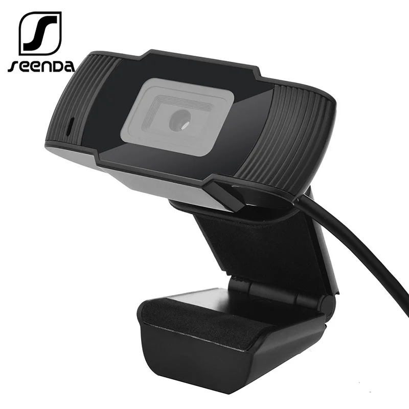

SeenDa 480p HD Webcam with Mic 100W Pixels Rotatable PC Desktop Web Camera Mini Computer WebCamera