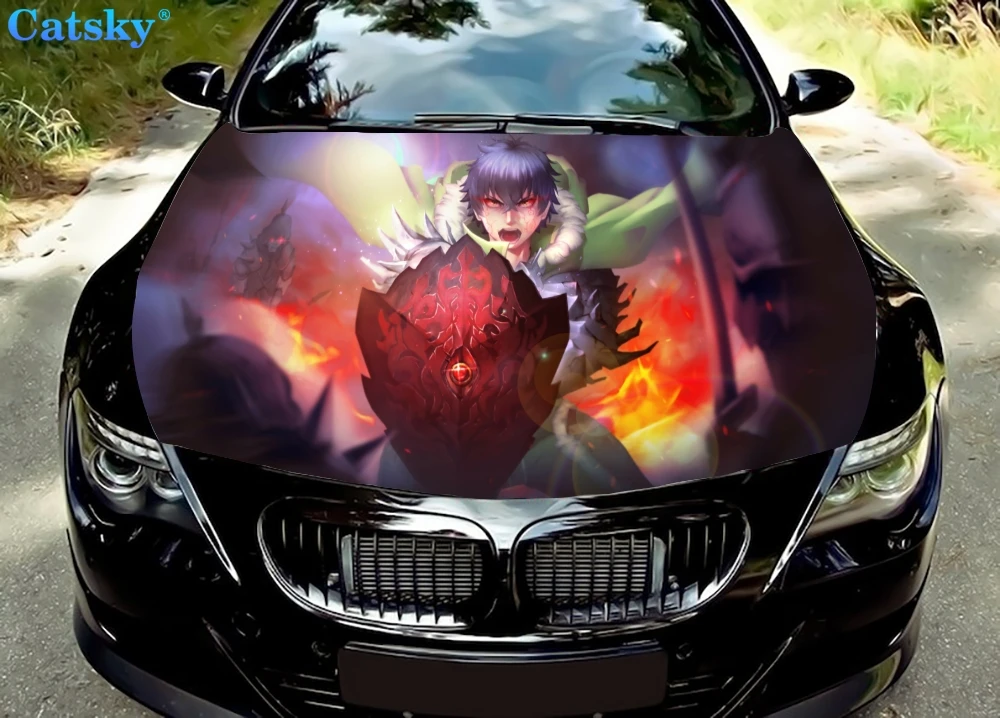 

The Rising of the Shield Hero car hood decal sticker graphic wrap graphic hood decal suitable for most vehicle customization