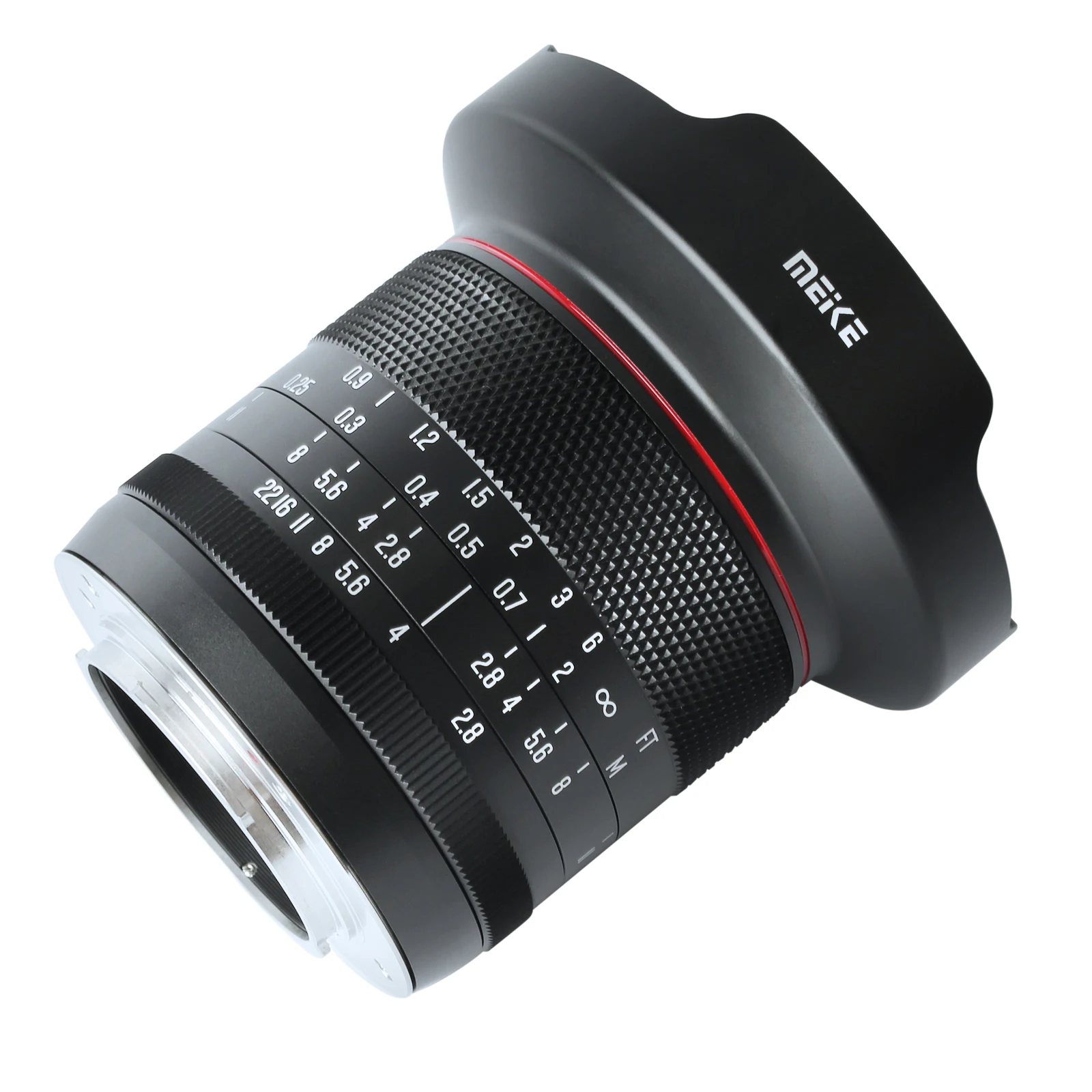 Сверхширокий объектив Meike 8 мм F2.8 Prime с нулевым искажением и ручной фокусировкой