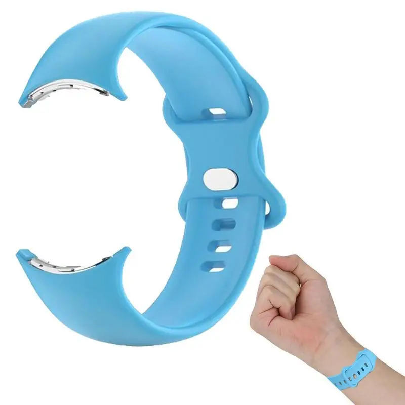 

Official Silicone Replacement Strap Band For Googles Pixels Watch Wristband Bracelet Belt Bracelet Strap Replacement Watchband