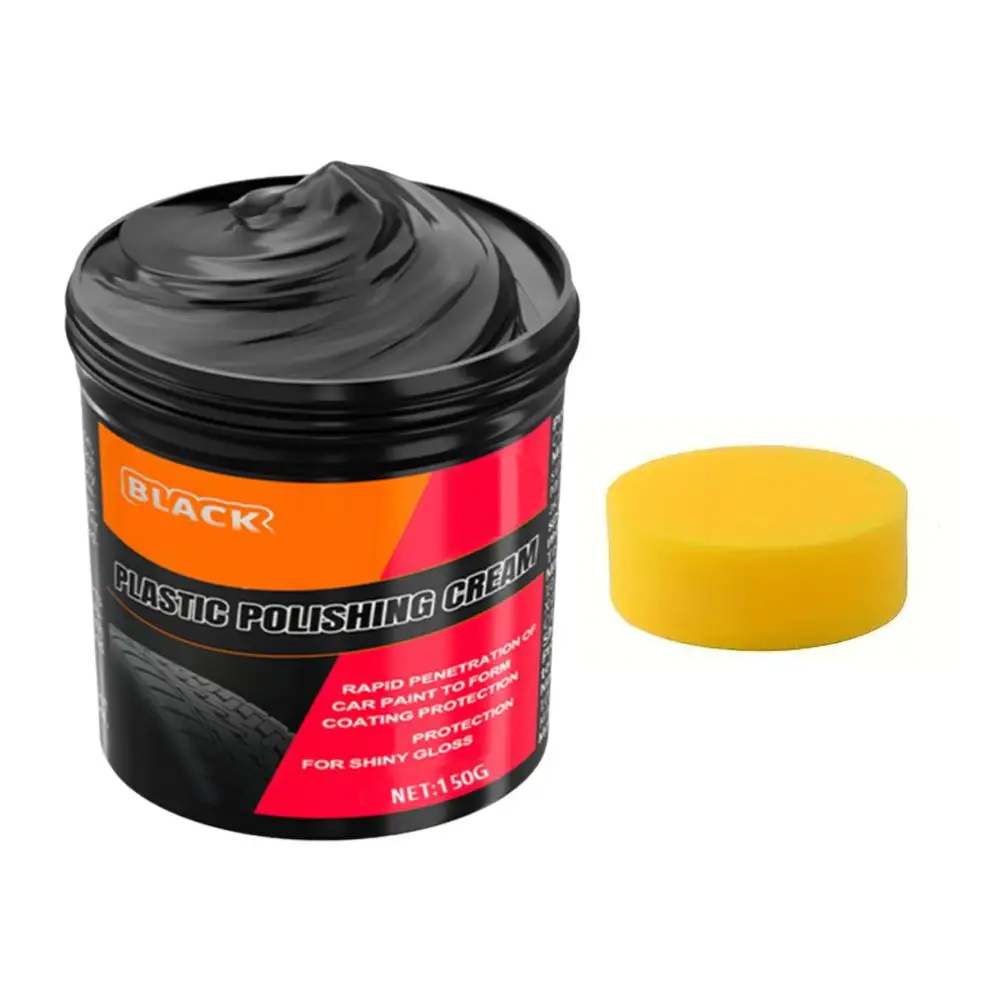 

300 г паста для ремонта пластика и резины — черный кристаллический лак для автомобильных царапин, блеска шин и обновления сал...