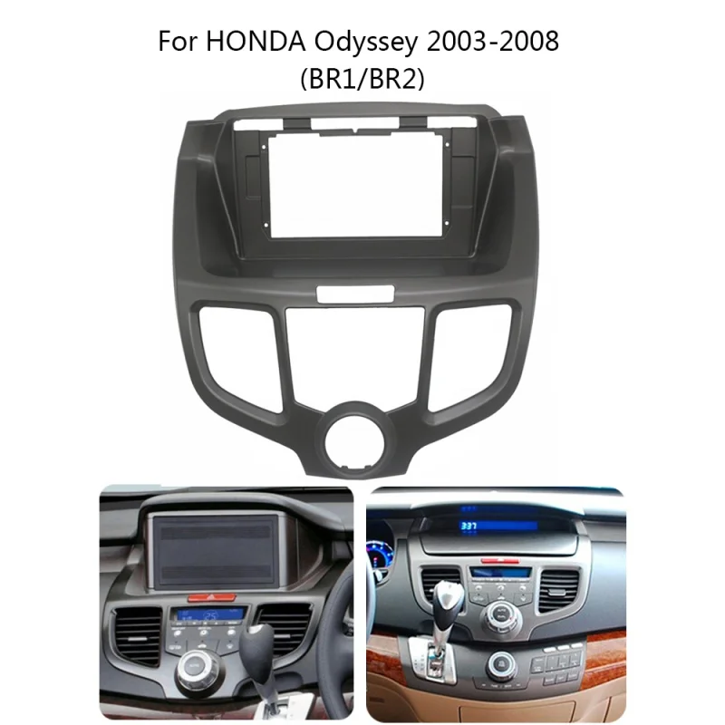 

10.1" 2 Din car Radio Fascia for Honda Odyssey 2004- 2008 car Stereo Panel Dash Mounting Installation Trim Kit Face Frame Bezel