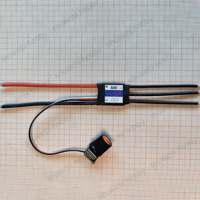 1 шт. DC 6 В-27 В 2S-6S односторонний ESC 18A/22A/25A электронный регулятор скорости