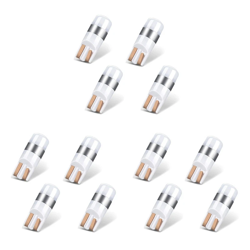 

12X Error T10 Bulb Canbus 3030 Smd LED Car Parking Light White 6000K