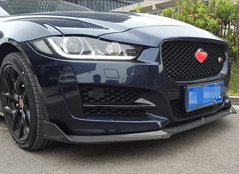 Передние разделители для губ из настоящего углеродного волокна бампер спойлер