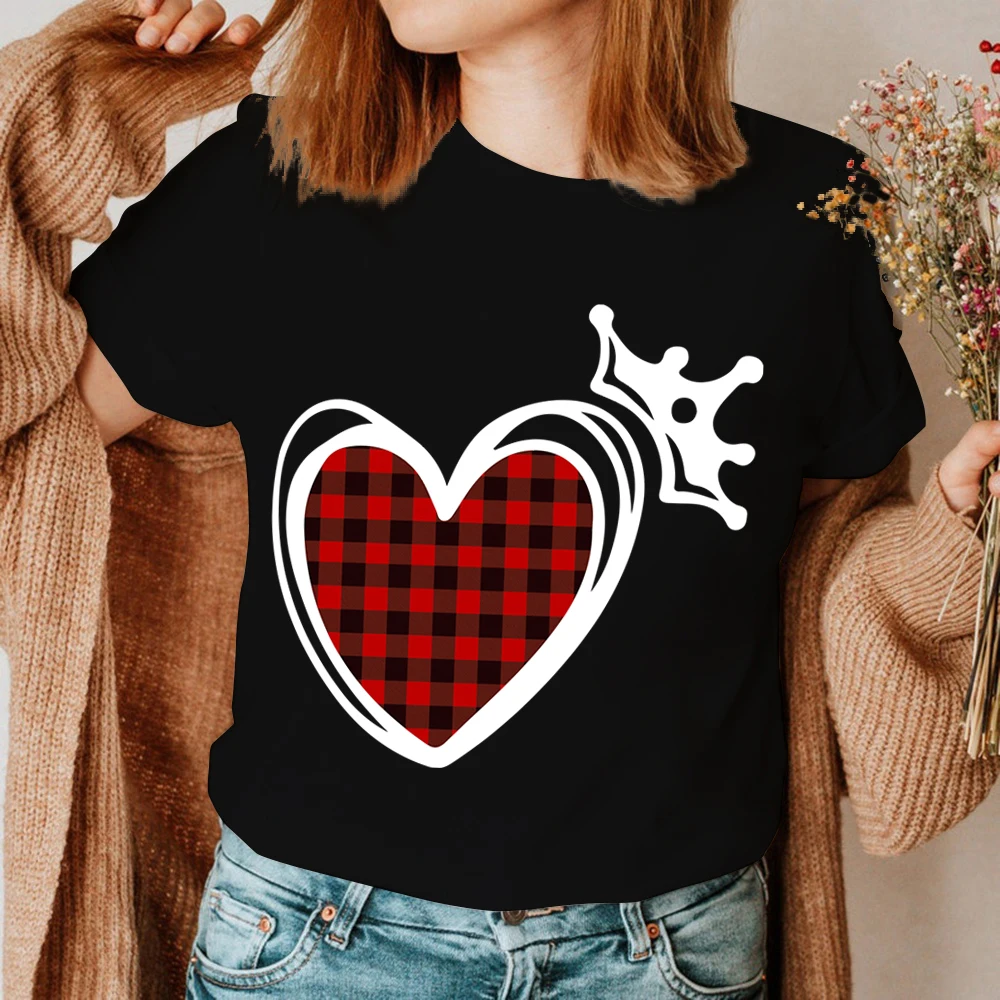 

Летняя новая женская футболка в стиле Харадзюку, футболка с забавным принтом сердечек, повседневные женские футболки, модная женская одежда с коротким рукавом