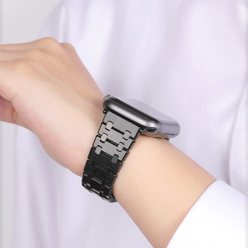 Strap For iWatch Ultra 49mm 38mm 42mm Metal Bracelet For Apple Watch 8 7 Series 45mm 41mm SE 6 5 4 44mm 40mm Replacement Band