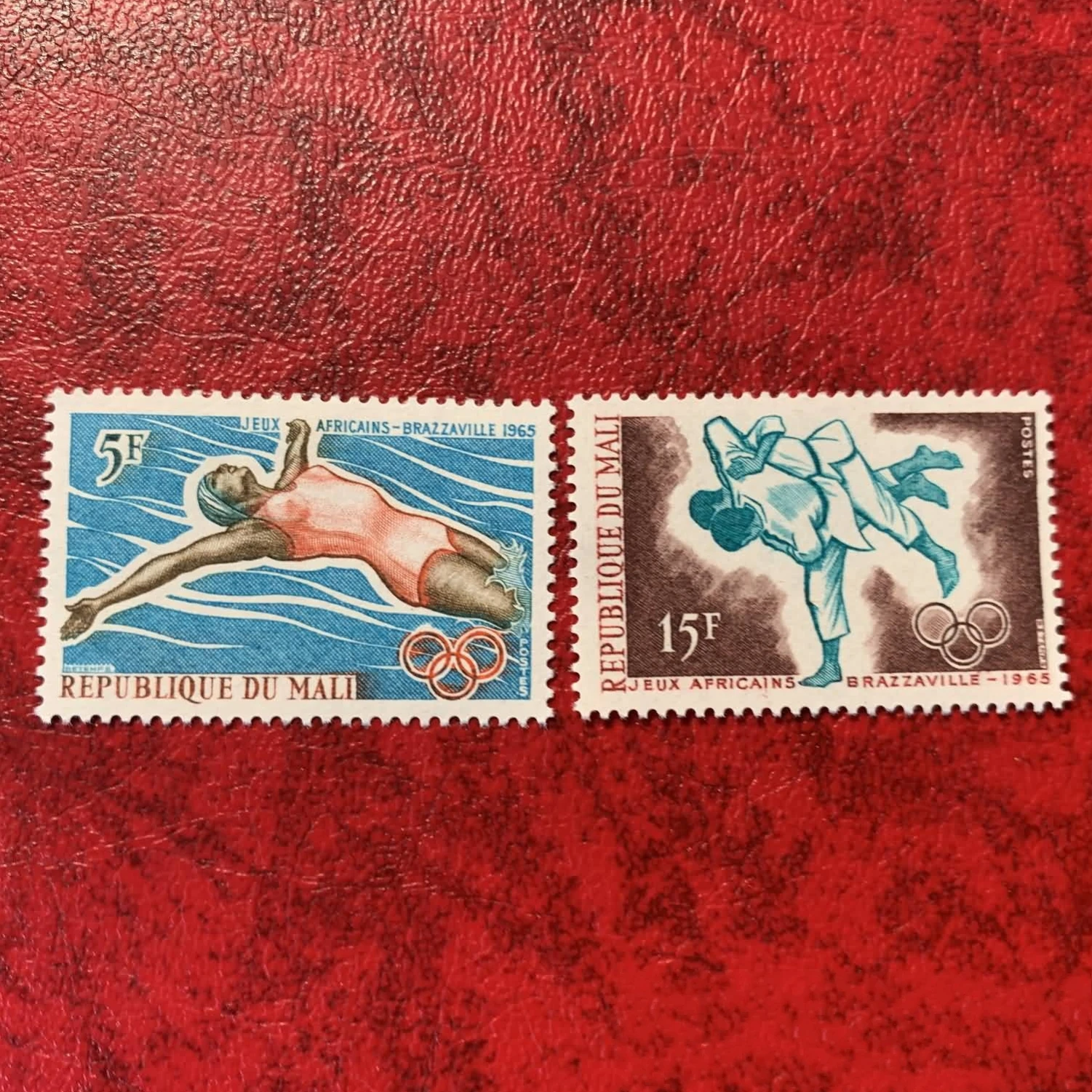 

2 шт./компл. Новый Почтовый штамп Mali 1965, гравировальные почтовые штампы MNH для африканских игр