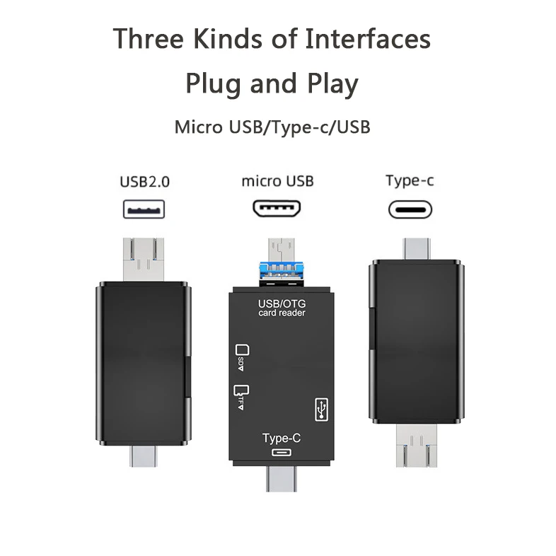 XP-82 High Quality Support Multi-function Card Reader Hi-Speed USB 2.0 Card Reader For Direct Reading Of SD/MS/TF/M2 Cards