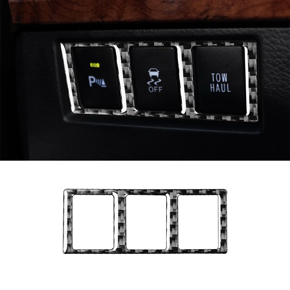

Переключатель режимов украшение отделка Наклейка Обложка для Toyota Tundra 2014 2015 2016 2017 аксессуары для интерьера автомобиля углеродное волокно