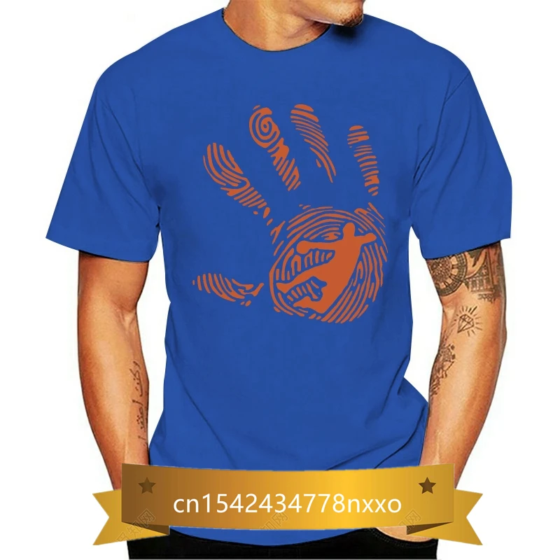 

2021 verão t camisa handball fingerabdruck mão 1010 padrão unisex t camisa legal t camisa Men Casual Cotton Short