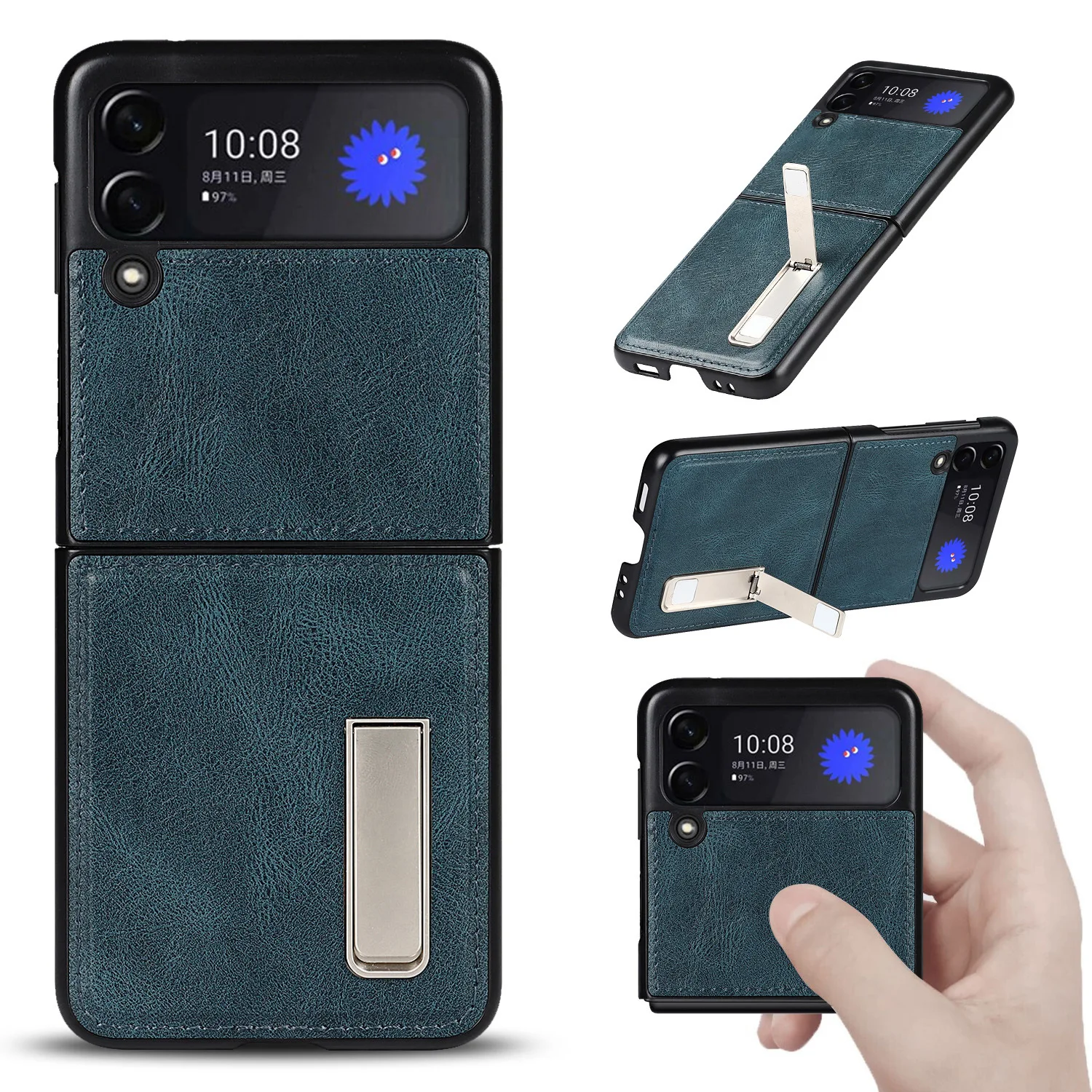 

Чехол для Samsung Z Flip3, чехол для телефона, складной экран, Galaxy Z Flip3, фоторамка с рисунком Crazy Horse, защитный чехол