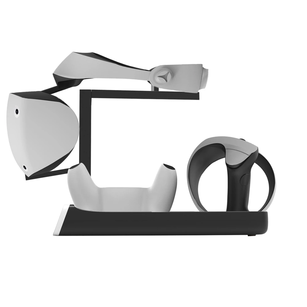 For PS VR2 handle charging base VR helmet storage stand VR2 multi-function charger handle charging base with display light images - 6