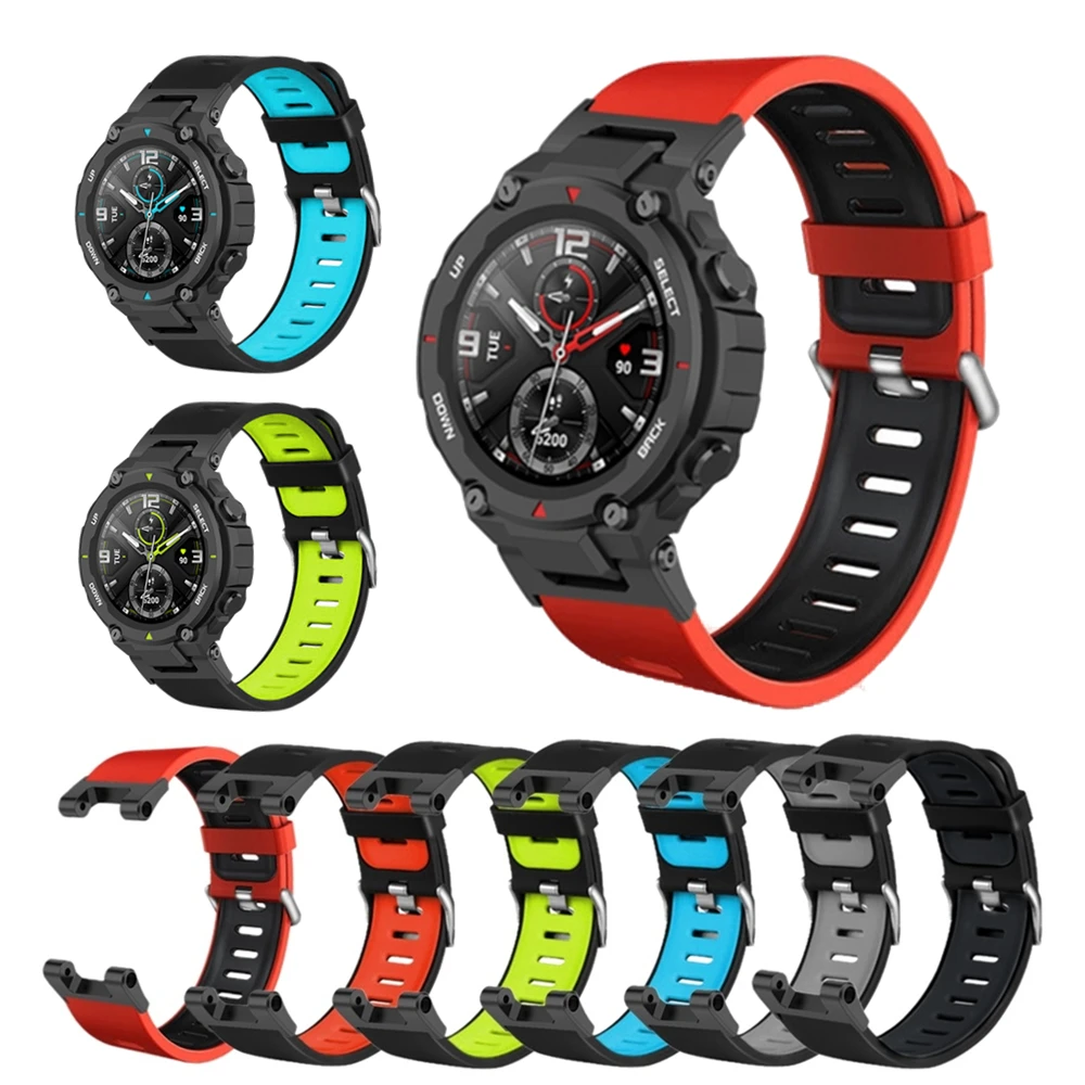 

Силиконовый ремешок для наручных часов, сменный спортивный браслет для Huami Amazfit T-Rex, Xiaomi Huami Amazfit T rex Pro Correa