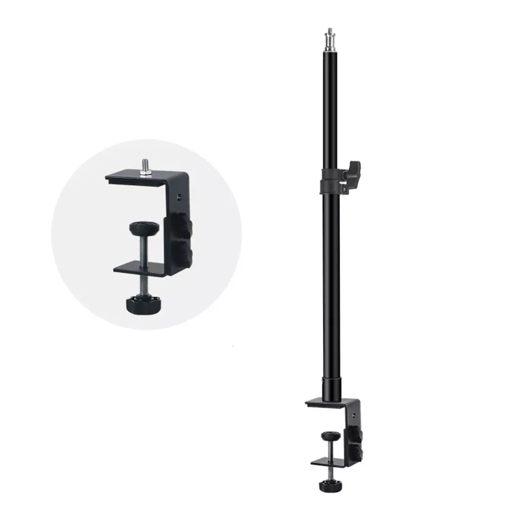 

NEW Non Scratches Microphone Webcam For Table Mount Light Stand Telescopic Rod DSLR Camera 360 Degree Rotation
