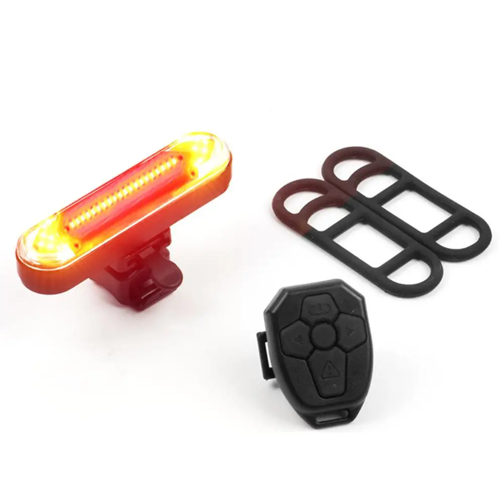 

Bicycle Tail Light USB Rechargeable LED Wireless Remote Control Mountain Bike Turn Signal Light Cycling Safety Accessories
