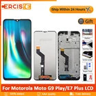 Оригинальный ЖК-дисплей 6,5 дюйма для Motorola Moto G9 Play, с рамкой, сенсорный экран, дигитайзер в сборе, панель для Moto G9play E7 Plus, ЖК-дисплей
