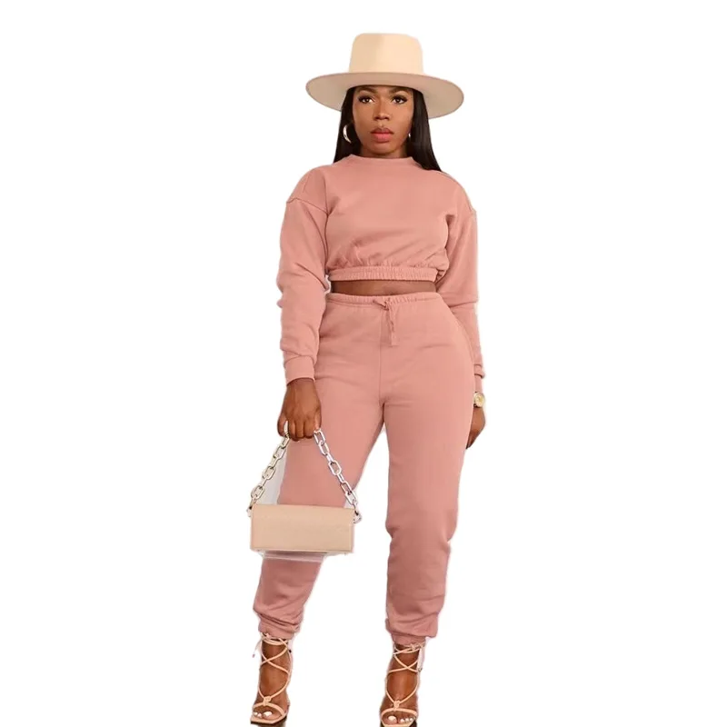 

Women's Sports Street Casual Suit Long-sleeved Thick Sweater Two-piece Set Female Lady Spring and Autumn Wear 2022 Fashion New
