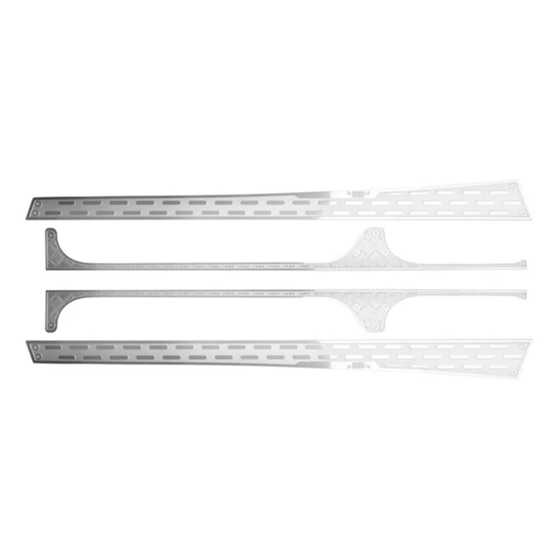 

Metal Rock Slider Pedal Anti-Skid Plate Body Armor Surrounded Kits Decoration Cover For Axial SCX6 Jeep 1/6 RC Crawler