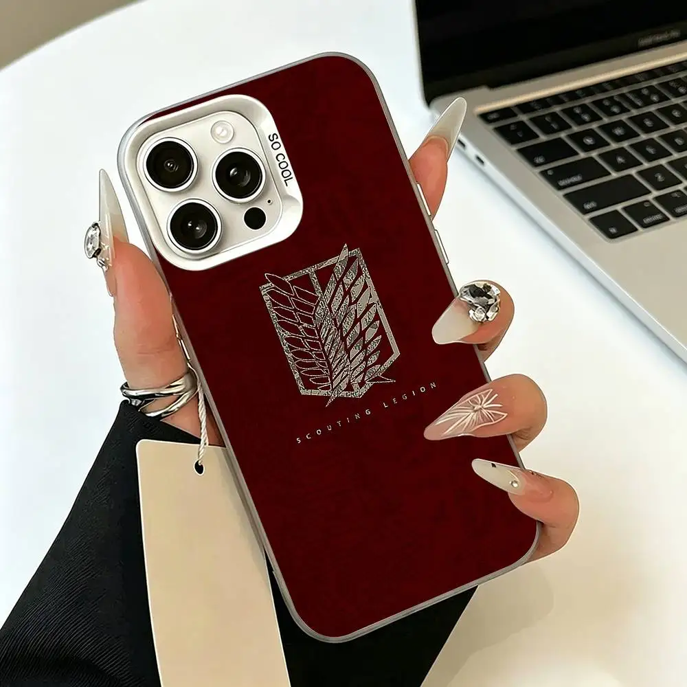 Фото Чехол для телефона Attack on Titan -n Hot-Anime для iPhone 17 Air 16 15 14 13 12 11 Pro Max, белый, серебристый, жесткий чехол №5