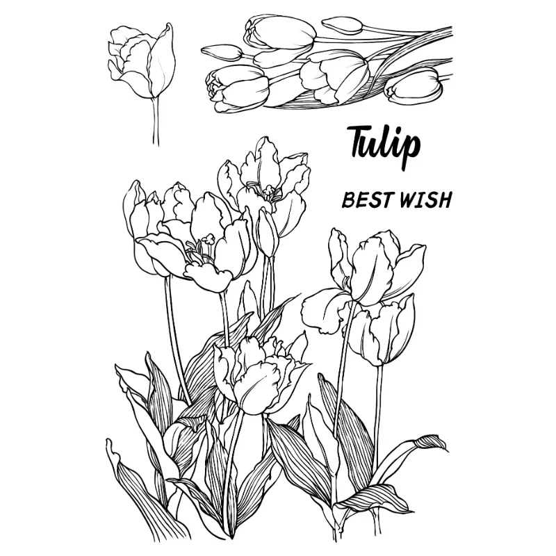 Прозрачные печатки для скрапбукинга 11 х16 см