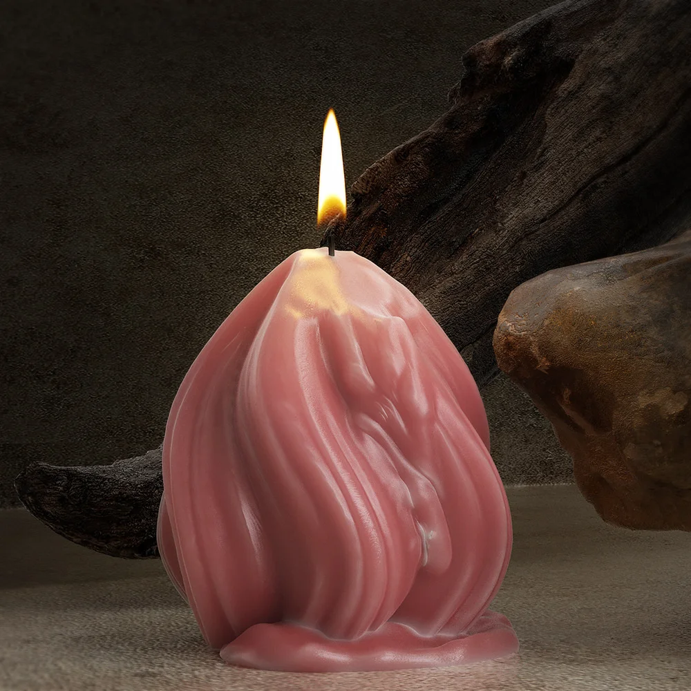 Спиральная каплевидная силиконовая форма для изготовления свечей гель-мыло